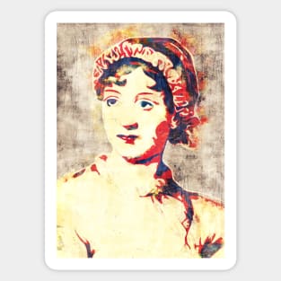 Jane Austen Pop Art Sticker